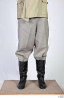  Photos Man in Historical Servant suit 1 18th century Servant suit grey trousers high leather shoes historical clothing lower body 0001.jpg